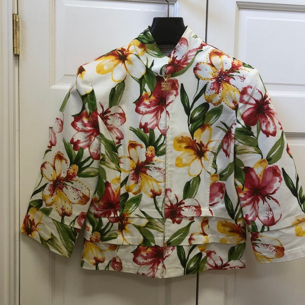St John Sport Multi color cropped jacket